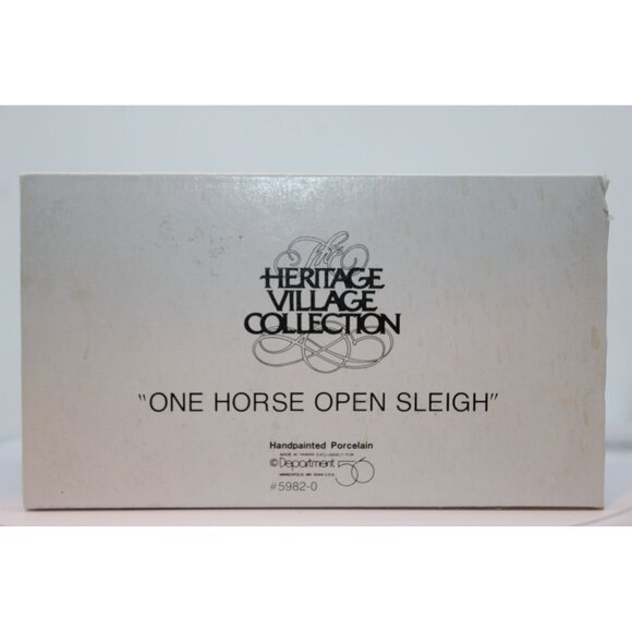 Dept 56 Heritage Village - One Horse Open Sleigh - Picture 5 of 6
